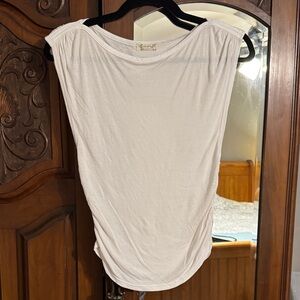 Free People White Muscle Tee